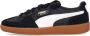 Puma Palermo Lth Black Feather Gray Gum Zwart Leer Lage sneakers Unisex - Thumbnail 2