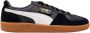 Puma Palermo Sneakers Klassieke Britse Stijl Black Heren - Thumbnail 1