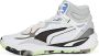 PUMA Playmaker Pro Mid Basketbal Schoenen White Platinum Unisex - Thumbnail 2