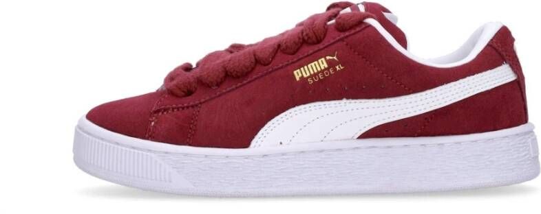 Puma Regal Red White Suède Lage Schoen Red Heren