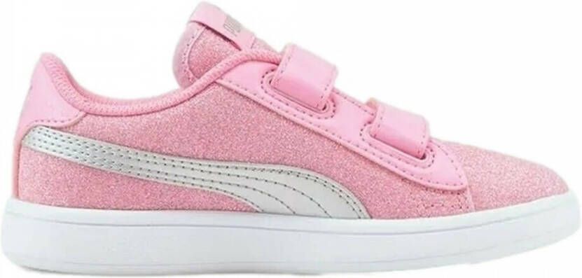 PUMA Smash V2 Glitz GlamV (PS) Sneakers Kinderen Roze Wit