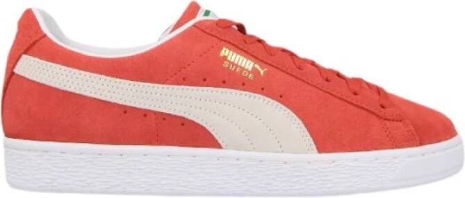 Red suede hot sale puma sneakers