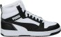 Puma Rebound V6 Mid Jr White Black shadow Gray (gs) Fashion sneakers Schoenen weiß maat: 37.5 beschikbare maaten:37.5 38.5 39 - Thumbnail 4