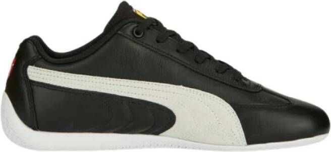 PUMA x Scuderia Ferrari Speedcat Leather Heren Sneakers Schoenen Leer Zwart 307514