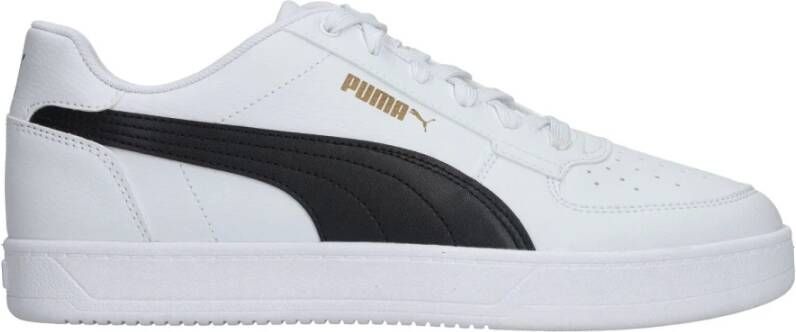 Puma Sportieve Herensneaker met Subtiele Gouden Accenten Wit Heren
