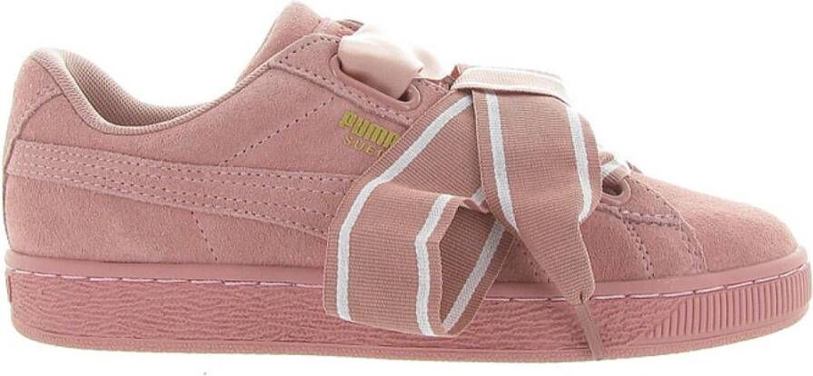 Puma Suede Heart Satin Platform Schoenen Pink Dames