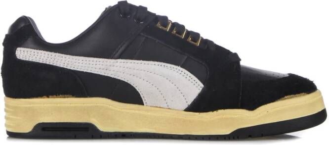 Puma Vintage Stijl Lage Sneaker Zwart Wit Black Heren