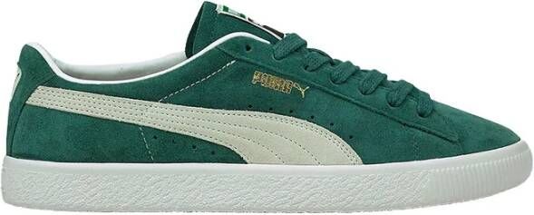 Puma Klassieke Suède Lage Sneaker Vine Wit Green Heren