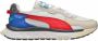 Puma Wild Rider Layers White Urban Red Schoenmaat 42 1 2 Sneakers 380697 01 - Thumbnail 1