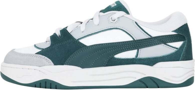 Puma Witte en Groene Skate Sneakers Gray Heren