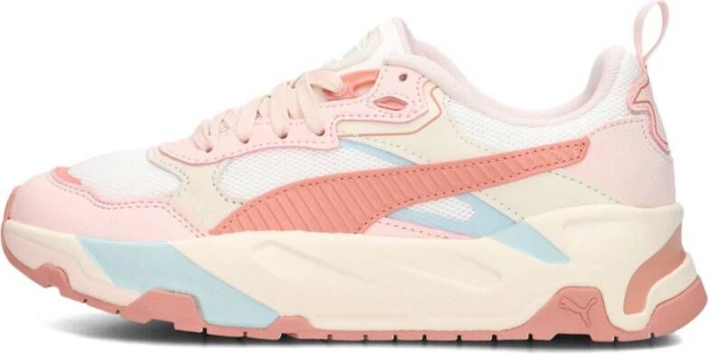 Puma Witte Lage Top Sneakers Trinity Orange Dames