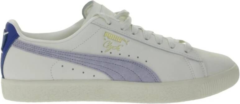 Puma Witte Leren Lage Basketbalsneakers White Heren