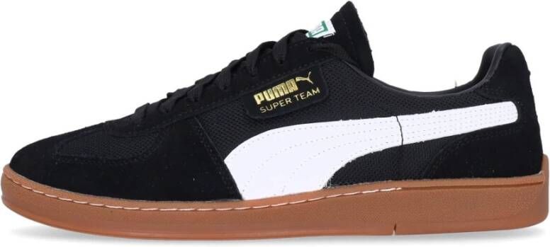 Puma Zwarte Lage Mesh Sneakers Black Heren