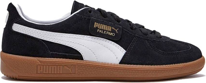 Puma Zwarte Leren Sneakers Stijlvol Ontwerp Black Dames