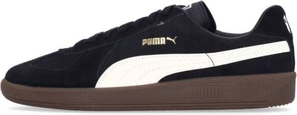 Puma Zwarte Suède Army Trainer Lage Sneaker Black Heren