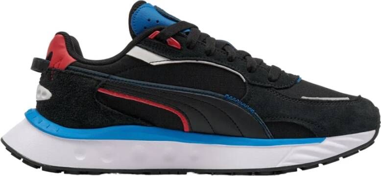 Puma Zwarte Textiel Sneakers Wild Rider Displaced Black Dames