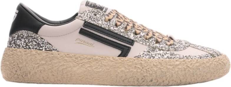 Puraai Klassieke Zilveren Sneakers Multicolor Dames