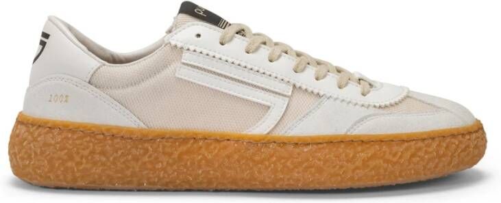 Puraai Vintage Ecologische Beige Sneakers White Heren