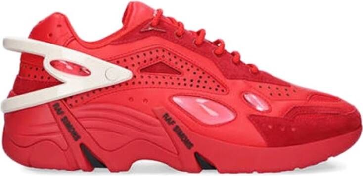 Raf Simons Cylon 21 sneaker met suède en mesh details