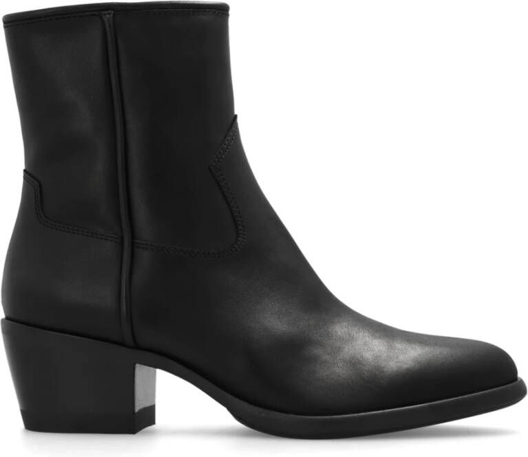 Rag & Bone Hoge enkellaarsjes met hak 'Mustang' Black Dames