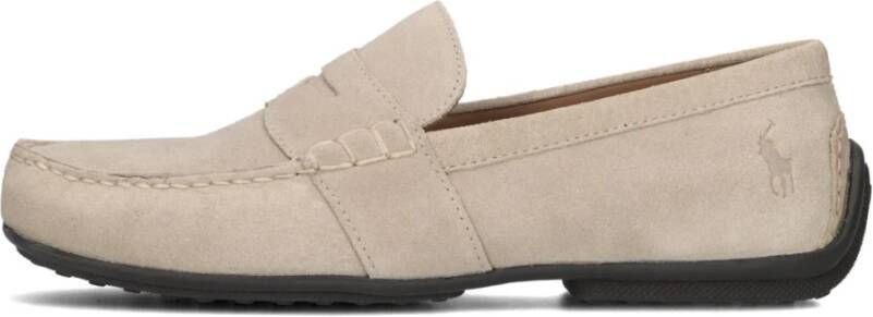 Ralph Lauren Beige Suède Mocassin Schoenen Beige Heren