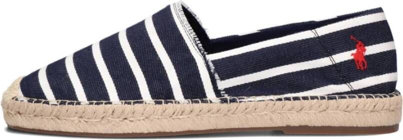 Ralph Lauren Blauwe Canvas Instappers Espadrilles Blue Heren