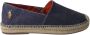 Ralph Lauren Blauwe Gewassen Canvas Espadrilles Blue Heren - Thumbnail 1