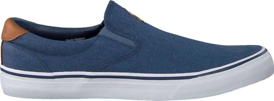 Ralph Lauren Blauwe Lage Sneaker Thompson Blue Heren