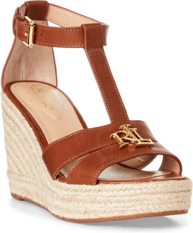 Ralph Lauren Hale II Wedges Stijlvolle en Moderne Damesschoenen Brown Dames