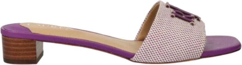 Ralph Lauren Heeled Mules Purple Dames