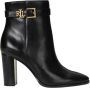 Lauren Ralph Lauren Leren boots met labelapplicatie model 'BAILEY' - Thumbnail 1