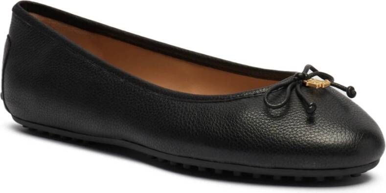 Ralph Lauren Jayna driver flats ballet Black Dames