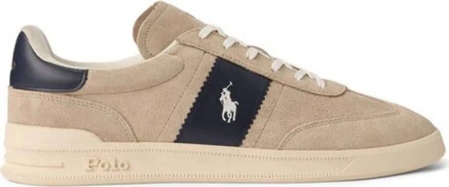 POLO RALPH LAUREN Ralph Lauren Lage Sneakers Heren Heritage Area Maat: 40 Materiaal: Suède Kleur: Beige