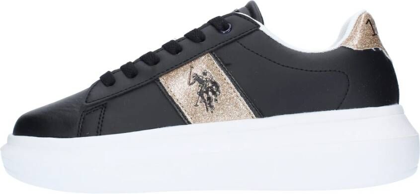 Ralph Lauren Polo Sneakers Zwart Black Dames