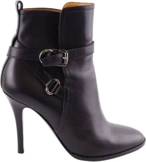 Ralph Lauren Pre-owned Leather boots Black Dames