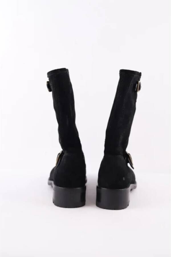 Ralph Lauren Pre-owned Leather boots Black Dames