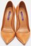 Ralph Lauren Pre-owned Leather heels Orange Dames - Thumbnail 1