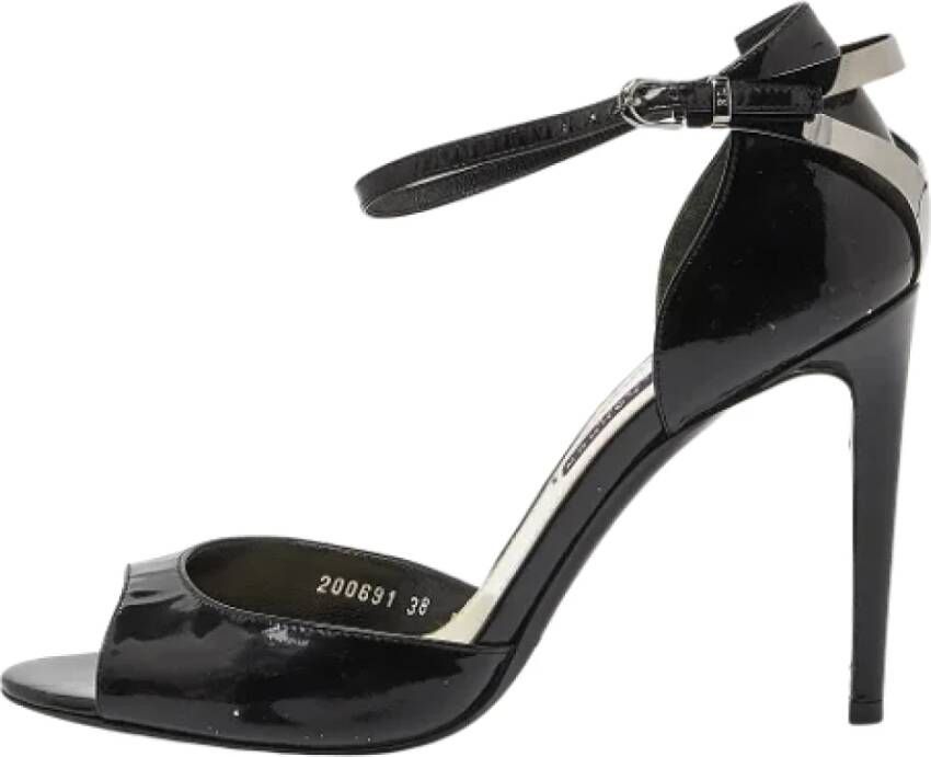 Ralph Lauren Pre-owned Leather sandals Black Dames