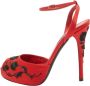 Ralph Lauren Pre-owned Satin sandals Red Dames - Thumbnail 1