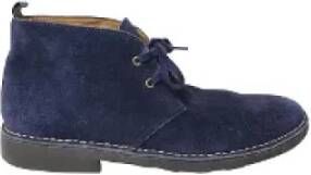 Ralph Lauren Pre-owned Suede boots Blue Dames