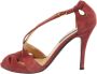 Ralph Lauren Pre-owned Suede sandals Red Dames - Thumbnail 1