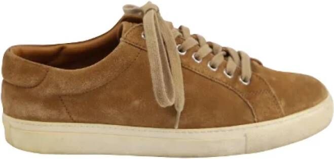 Ralph Lauren Pre-owned Suede sneakers Brown Dames