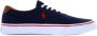 Polo Ralph Lauren Thorton Canvas Trainers Blauw Heren - Thumbnail 1