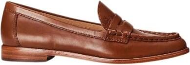 Lauren Ralph Lauren Pennyloafers van leer met labeldetail model 'WYNNIE'