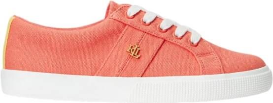 Ralph Lauren Stijlvolle Sneakers voor Dagelijks Gebruik Orange Dames