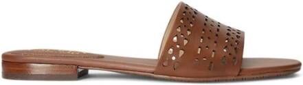 Lauren Ralph Lauren Slippers Andee Sandals Slide in bruin