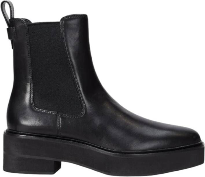 Lauren Ralph Lauren Chelsea boots van leer met treklus model 'ADRIANNA'