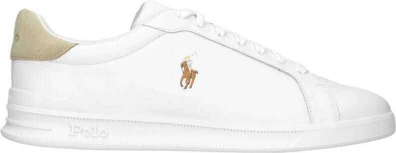 POLO RALPH LAUREN Ralph Lauren Lage Sneakers Heren Hrt Court Maat: 46 Materiaal: Leer Kleur: Wit