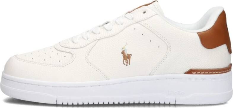 Ralph Lauren Witte Lage Top Sneakers Master Court White Heren