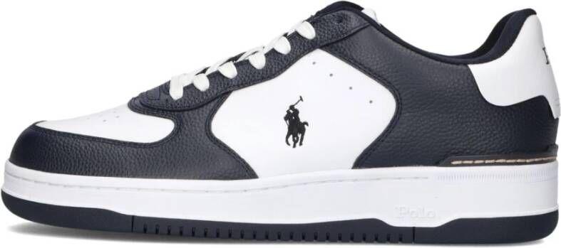 Ralph Lauren Witte Leren Lage Sneakers White Heren